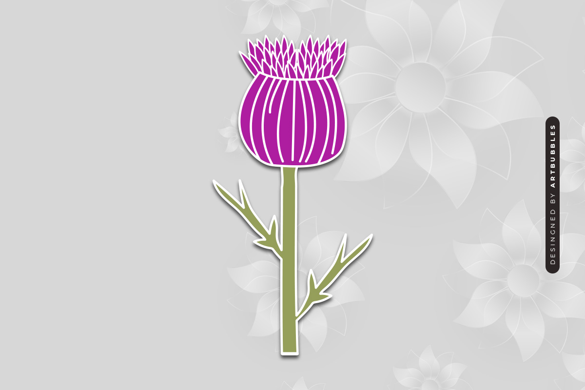 Wildflower Vector SVG Laser Cut File Image 2.jpg