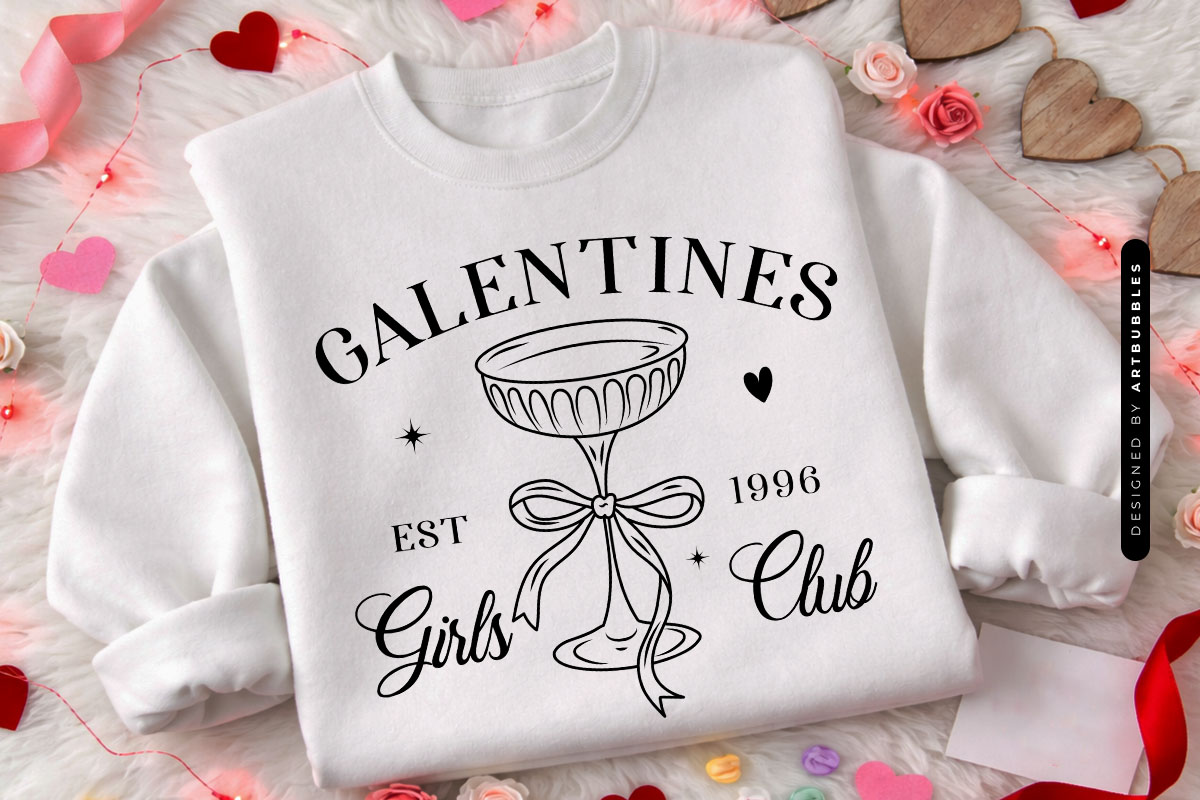 Galentine's Girls Club SVG Vector Shirt Mockup Image.jpg