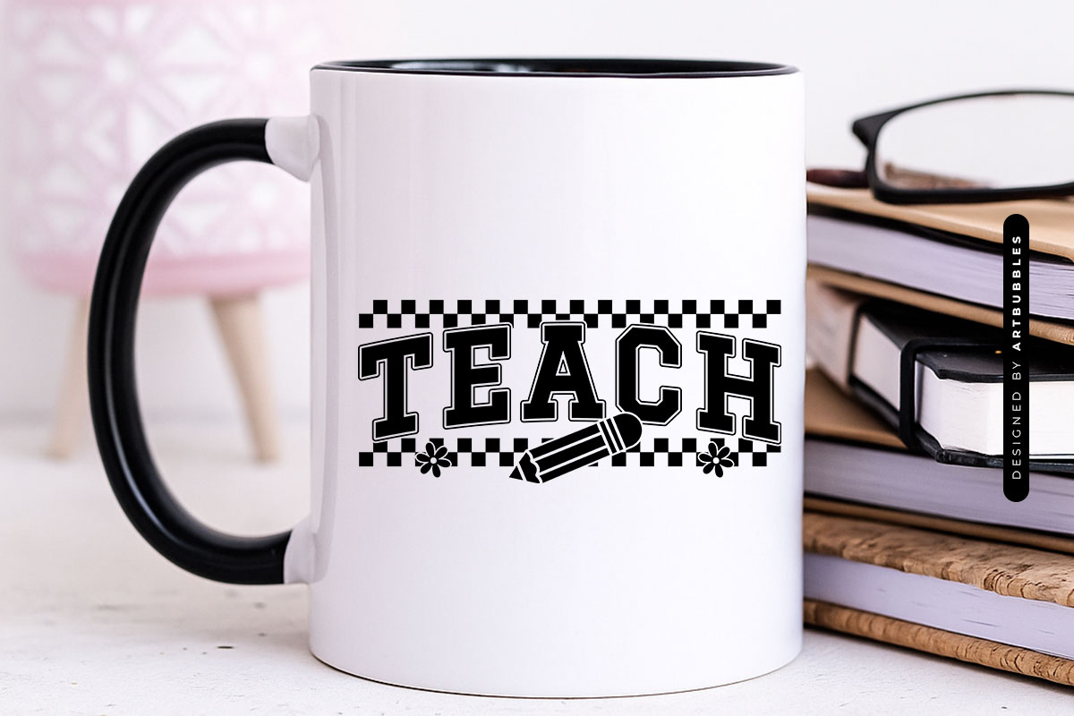 Teach - Floral Cricut Teacher SVG Design Mug Mockup Image.jpg