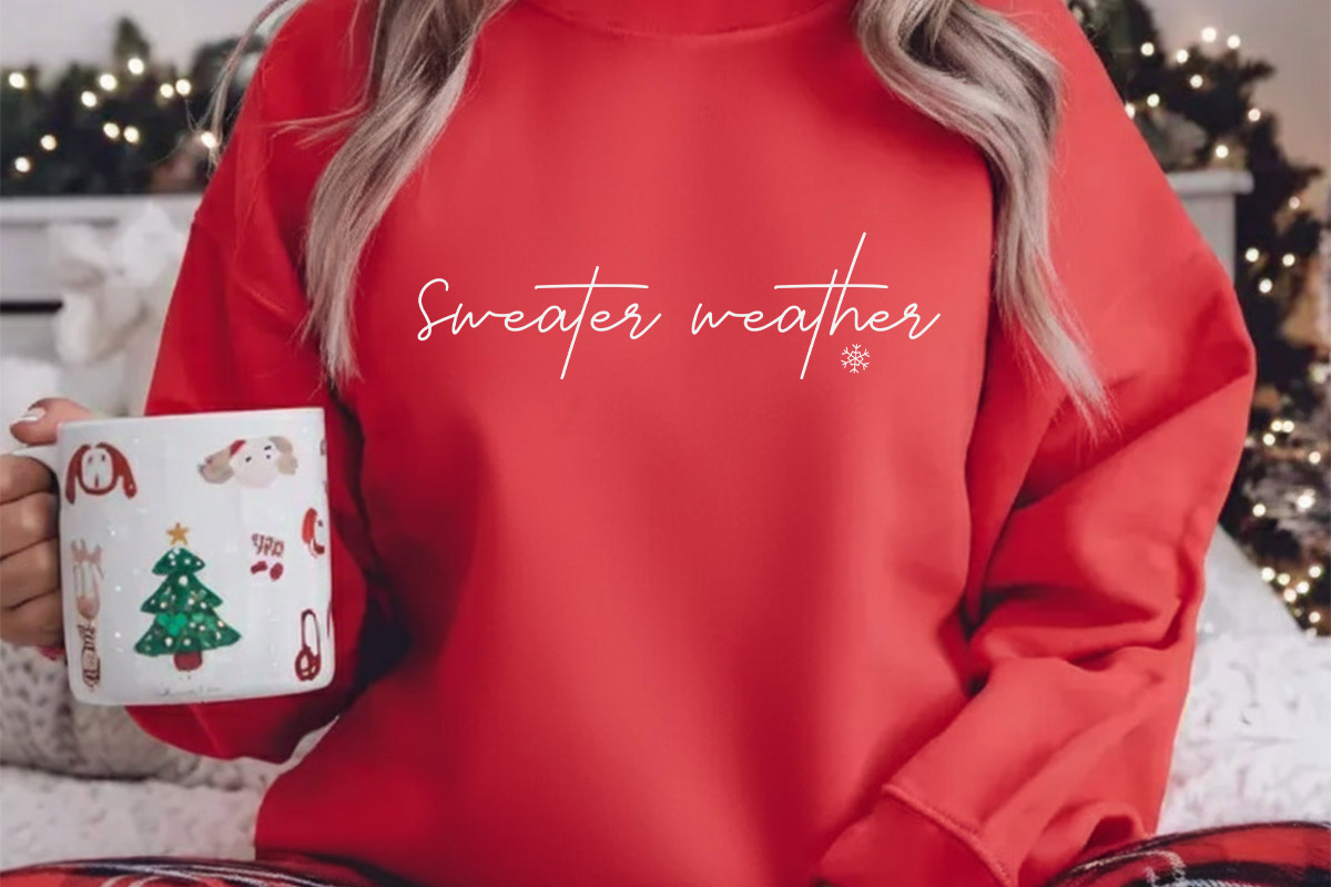 Sweater Weather - Winter Saying SVG Crewneck shirt Mockup Image.jpg