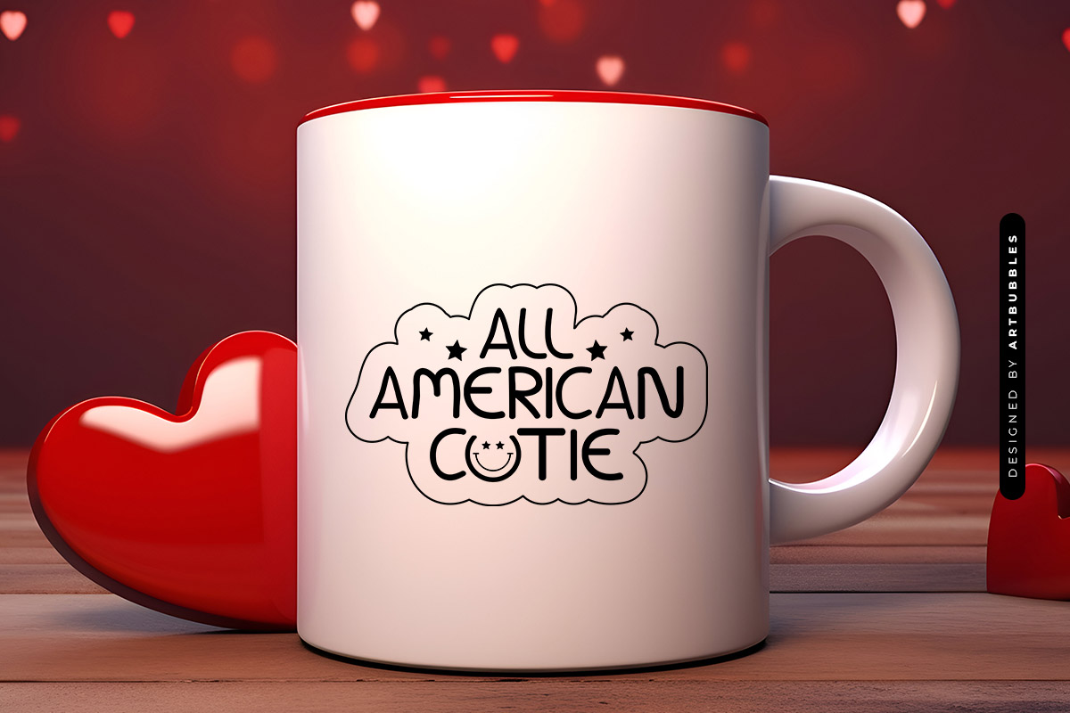All American Cutie - 4th of July SVG Design Mug Mockup Image.jpg