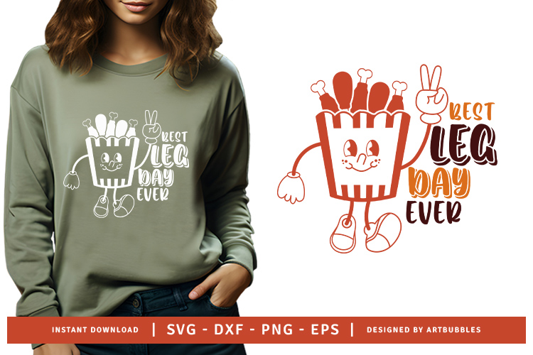 Best Leg Day Ever - Funny Thanksgiving SVG Free Sweatshirt Mockup Image.jpg