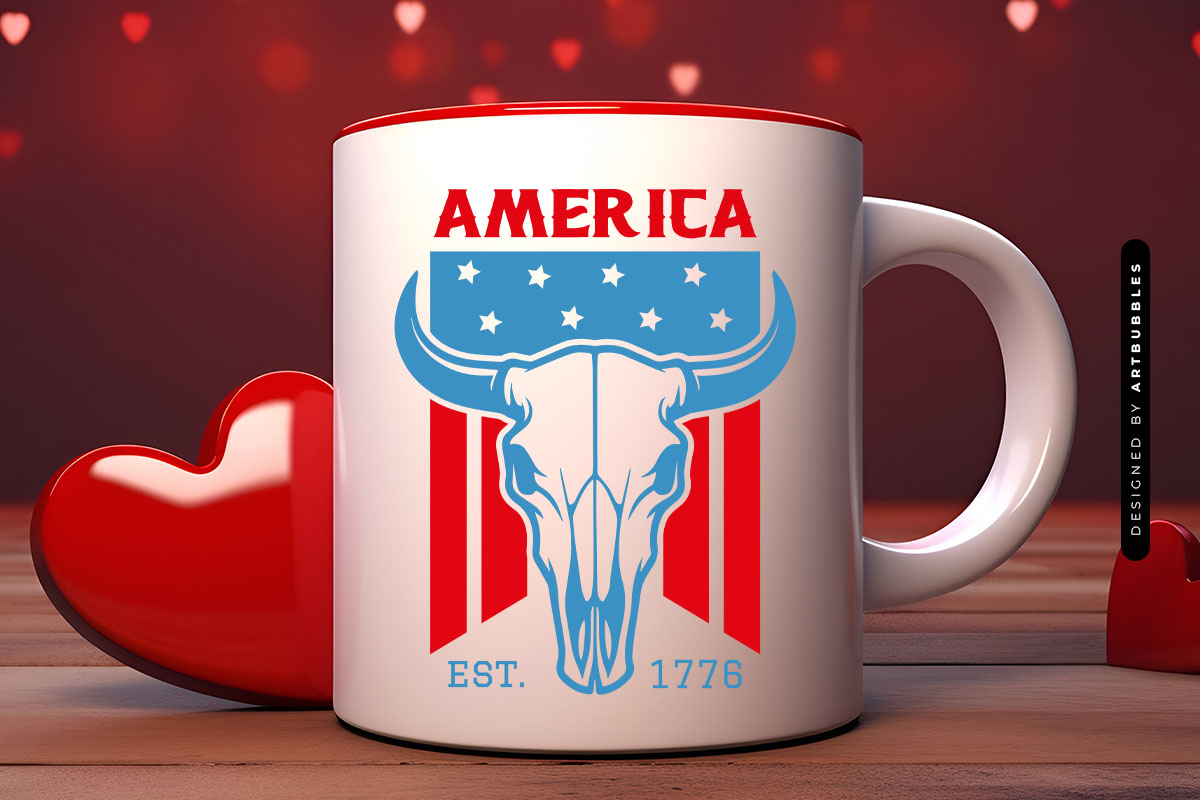America Est 1776 - 4th of July Cow SVG Mug Mockup Image.jpg