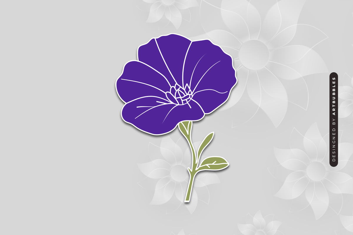 Morning Glory Laser Cut Flower SVG Image 2.jpg