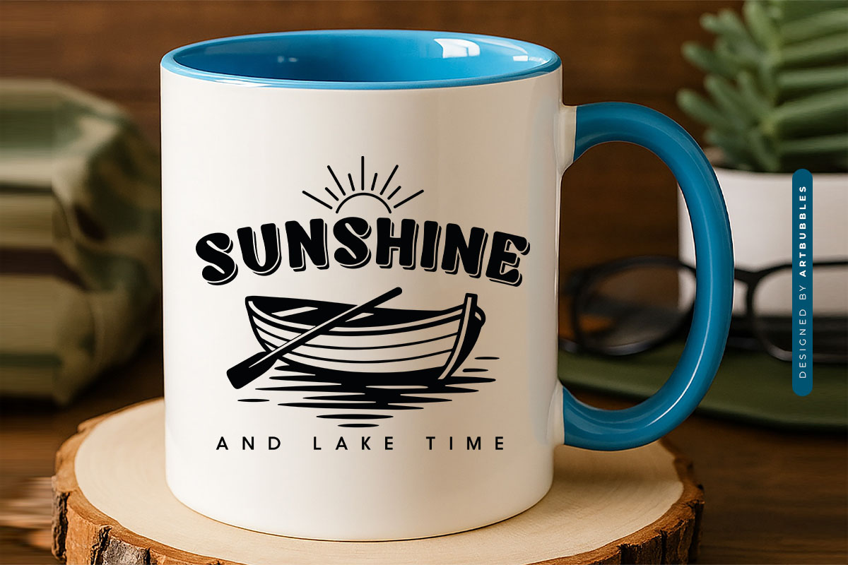Sunshine and Lake Time SVG Cut File Mug Mockup Image.jpg
