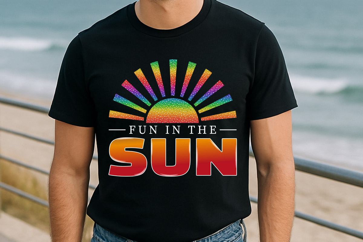 Fun in the Sun - Summer Quote Sublimation Tshirt Mockup Image.jpg