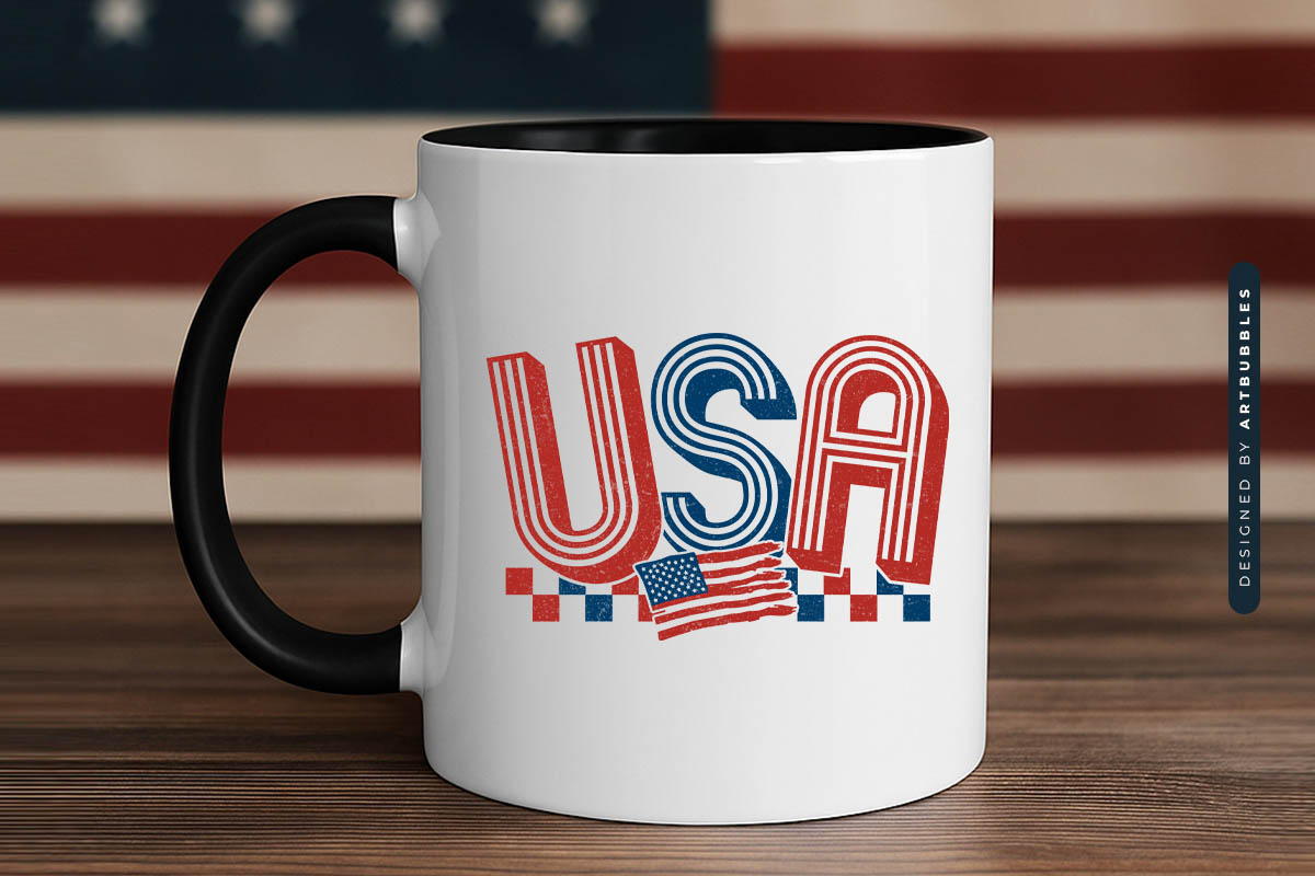 USA - Fourth of July PNG Sublimation Mug Mockup Image.jpg