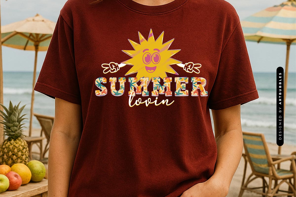 Summer Lovin Sublimation Design T-shirt Mockup Image.jpg