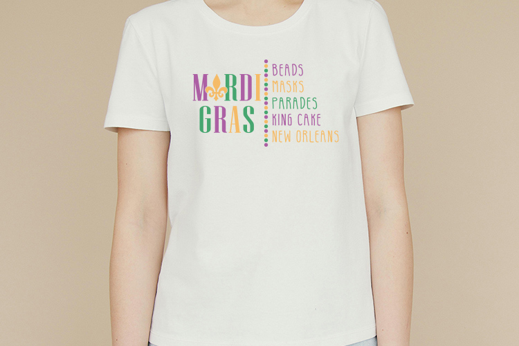 Mardi Gras SVG file for Cricut Tshirt Mockup Image.jpg