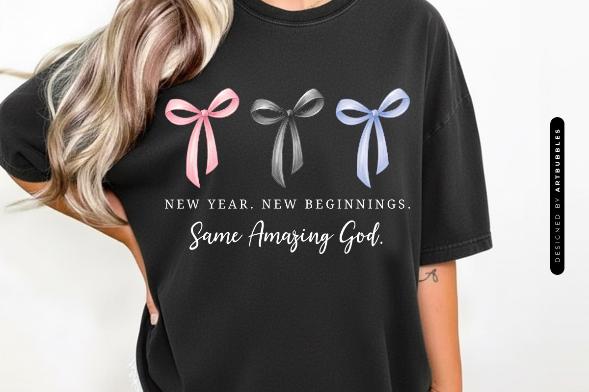 New Year New Beginnings Same Amazing God PNG Sublimation