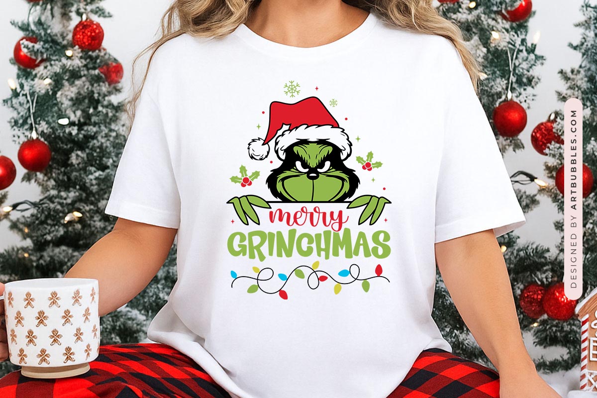 Merry Grinchmas - Christmas SVG File