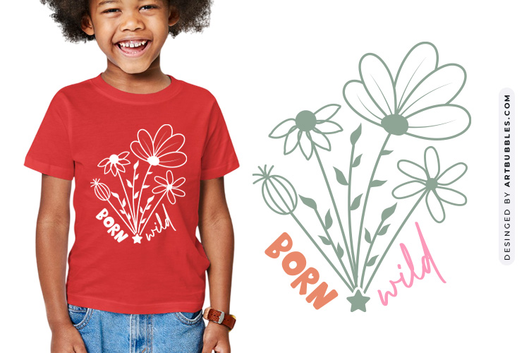 Born Wild - Adorable Baby SVG Graphic Image.jpg