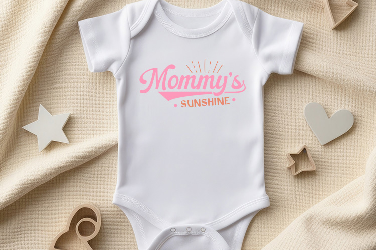 Mommy's Sunshine - Cute Baby SVG Cut File Onesie Mockup Image.jpg