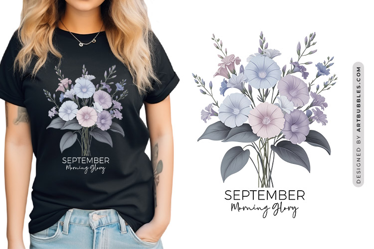 Morning Glory Birth Flower Month September Sublimation Image.jpg