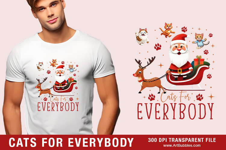 Cats for Everybody - Sublimation Transfers for Shirts Preview 01.jpg