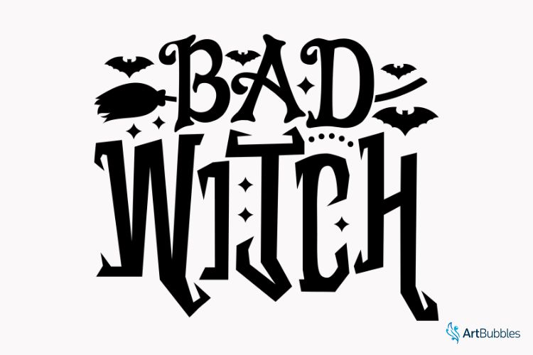 Bad Witch - Halloween SVG Vector