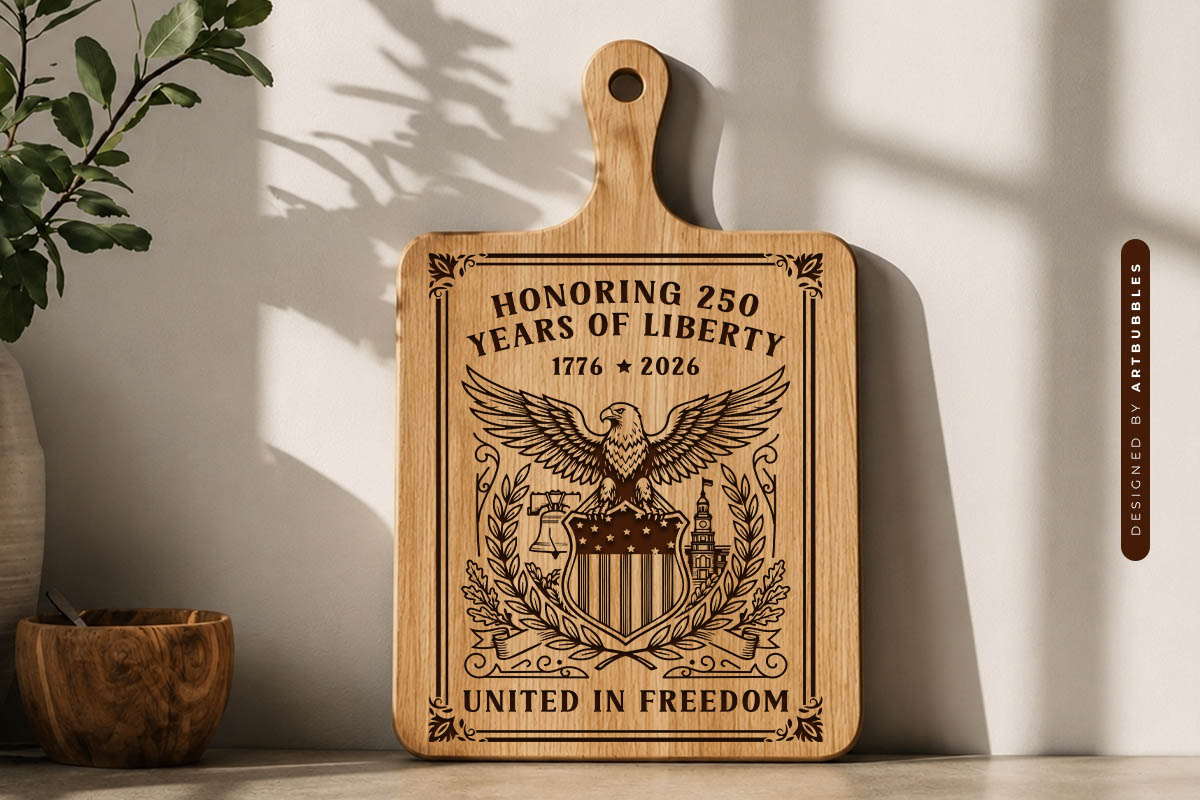 Laser Cut USA 250th Cutting Board SVG Image 2.jpg