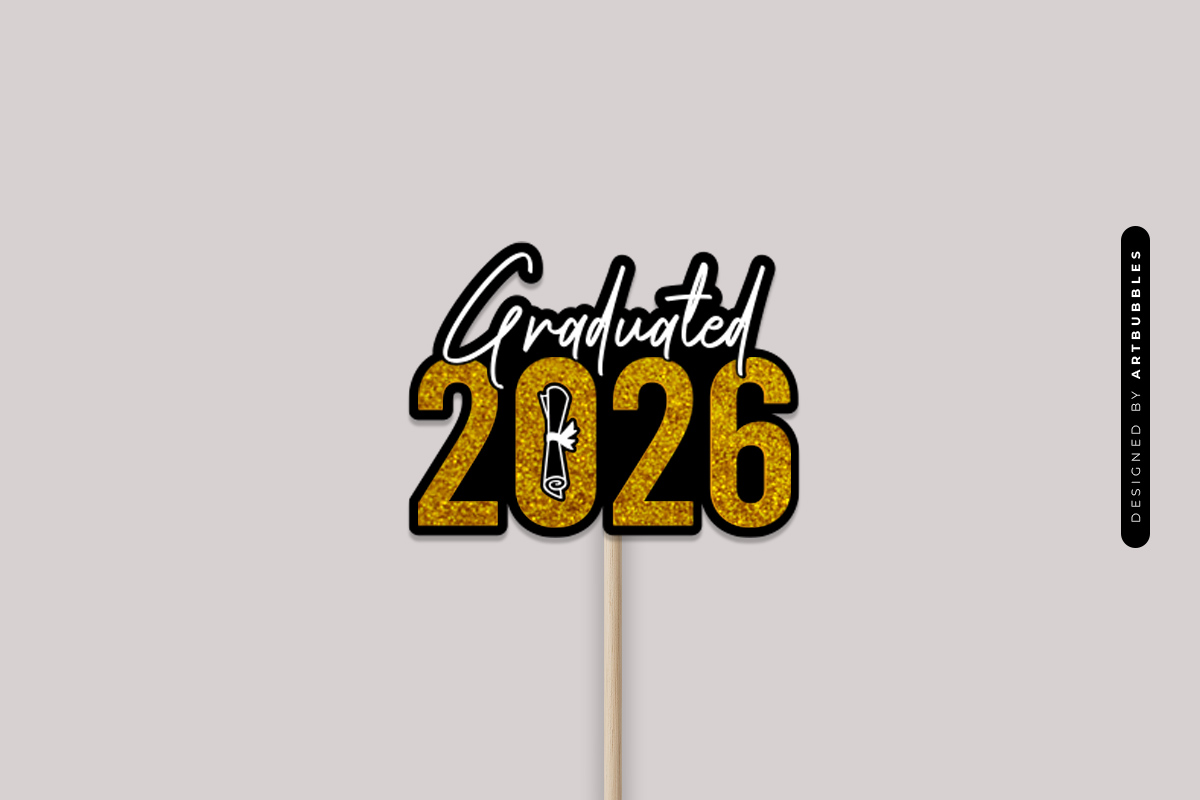 Graduated 2026 Cake Topper SVG Image 2.jpg
