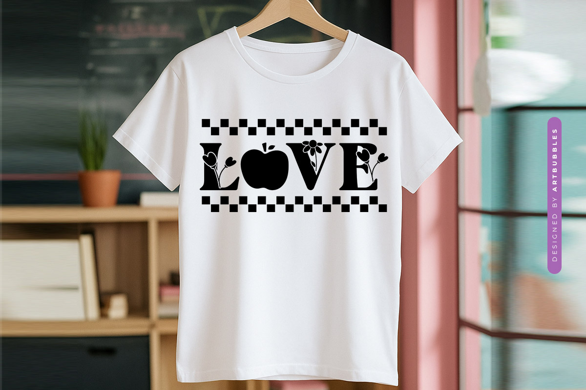 Love - Floral Teacher Appreciation Gift SVG Tshirt Mockup Image.jpg