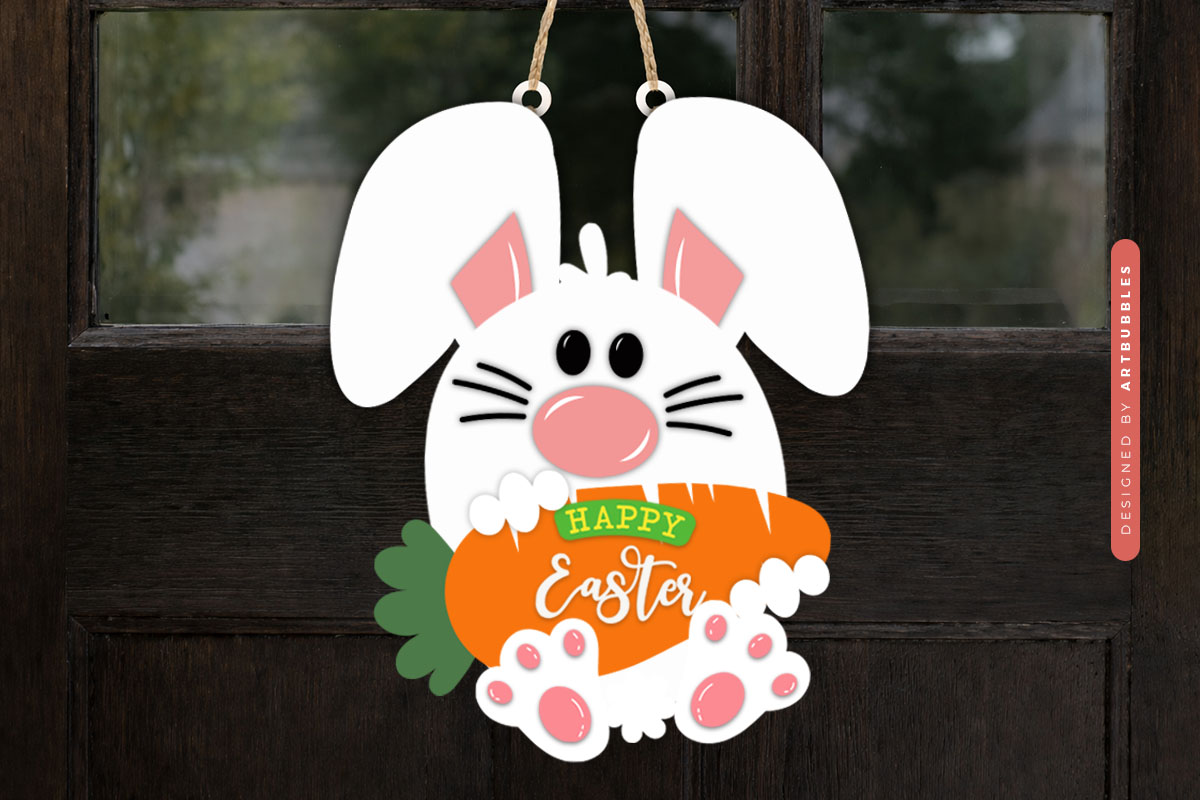 Happy Easter Bunny Door Hanger SVG Image 2.jpg