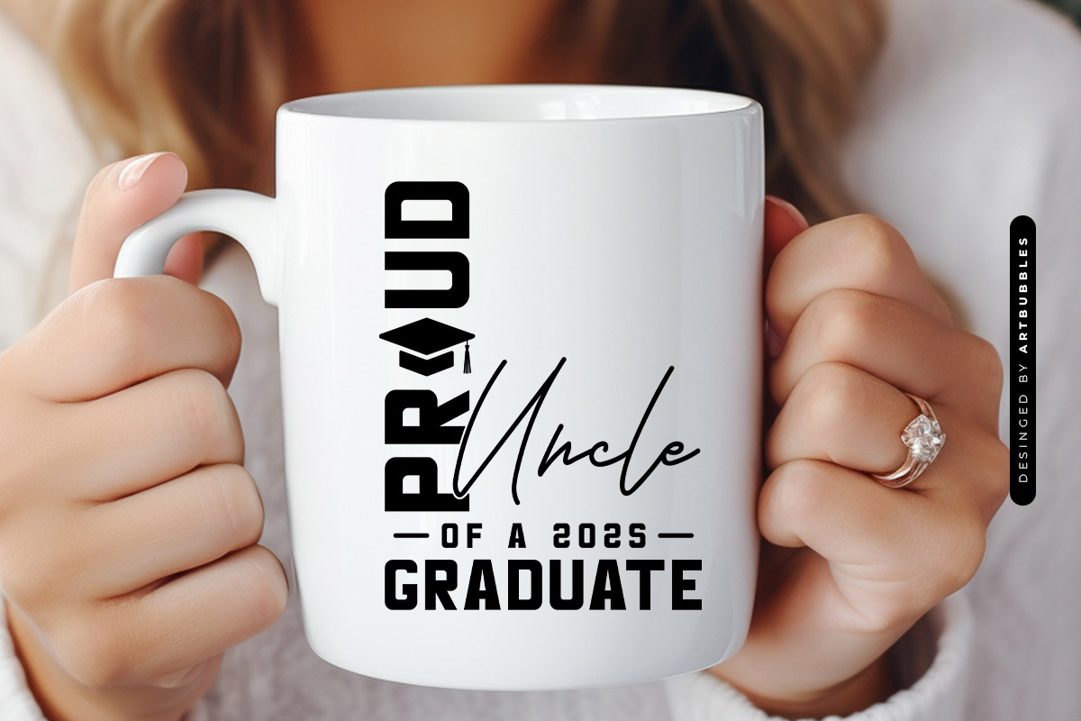 Proud Uncle of a 2025 Graduate Vector SVG Mug Mockup Image.jpg