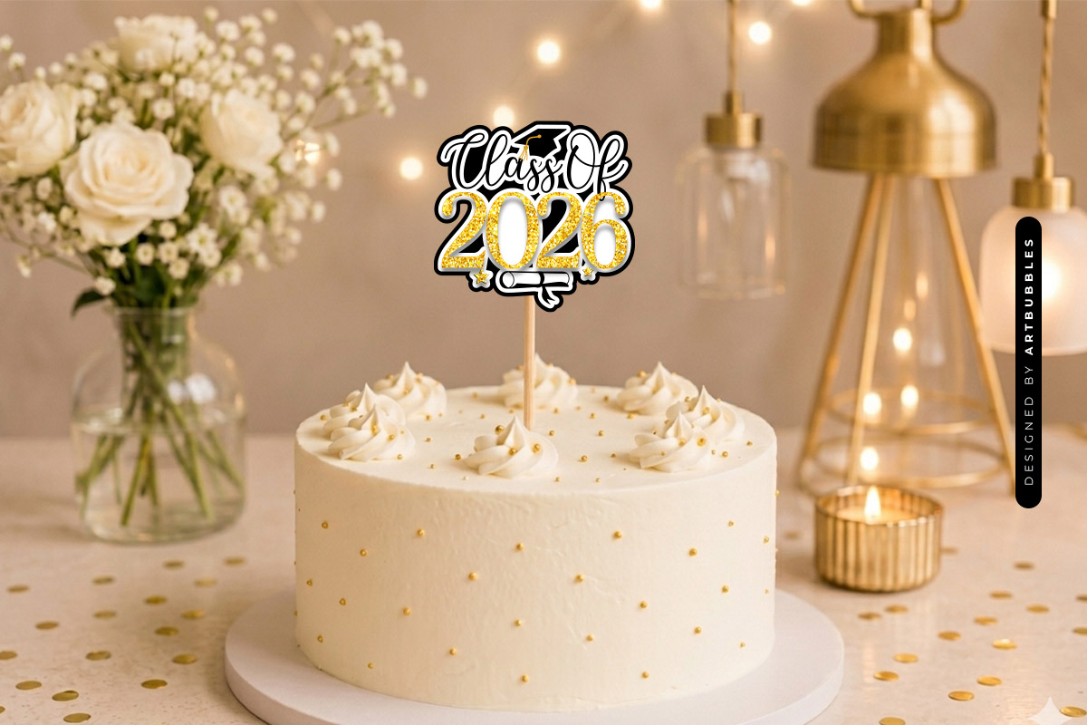Class of 2026 Cake Topper SVG Cut File
