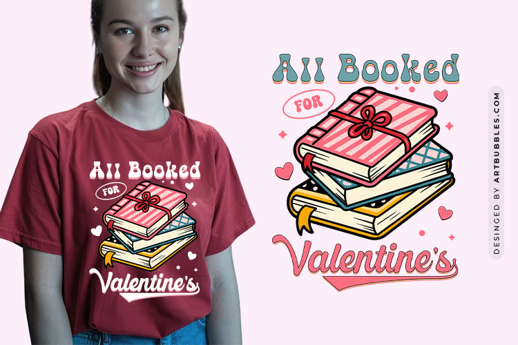 All Booked for Valentine's - Retro Valentine Sublimation Image.jpg