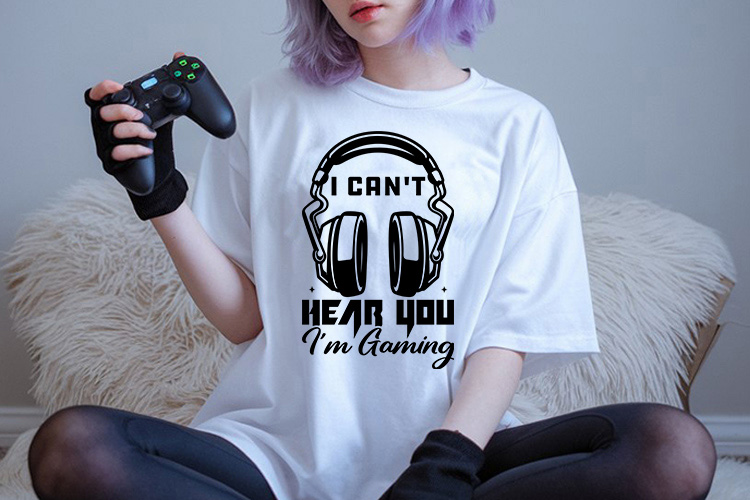 I can't Hear You I'm Gaming SVG Vector T-shirt Mockup image.jpg