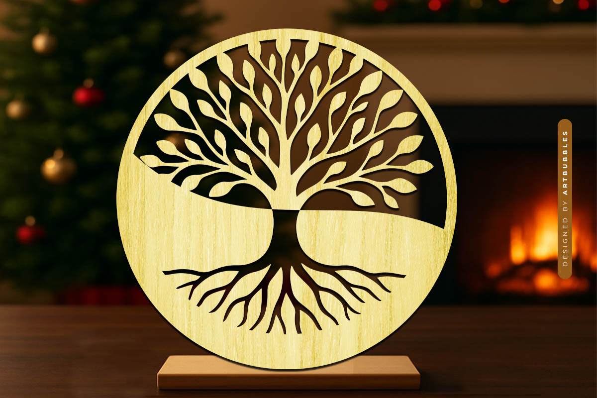 Laser Cut Tree of Life Silhouette SVG