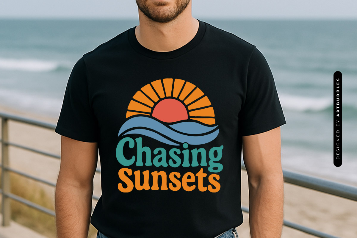 Chasing Sunsets - Summer Holiday SVG Tshirt Mockup Image.jpg