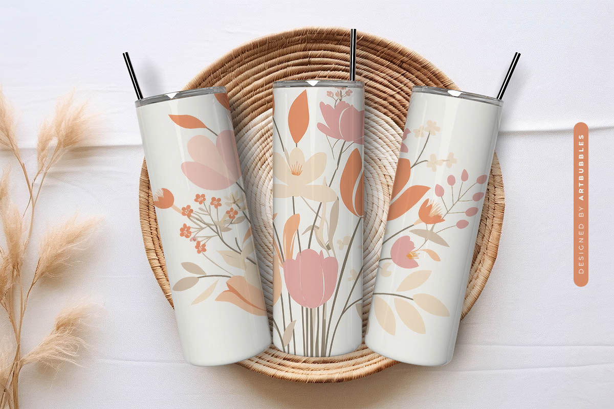 Floral Boho 20oz Tumbler Wrap Sublimation Image 3.jpg