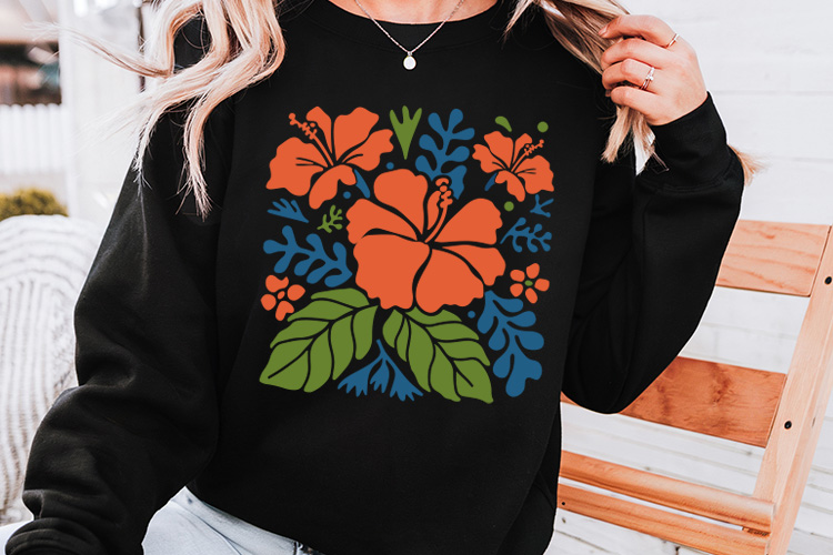 Hibiscus Abstract Flower SVG Vector Sweatshirt Mockup Image.jpg