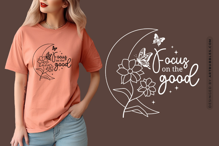 Focus On The Good - Free Butterfly SVG Vector