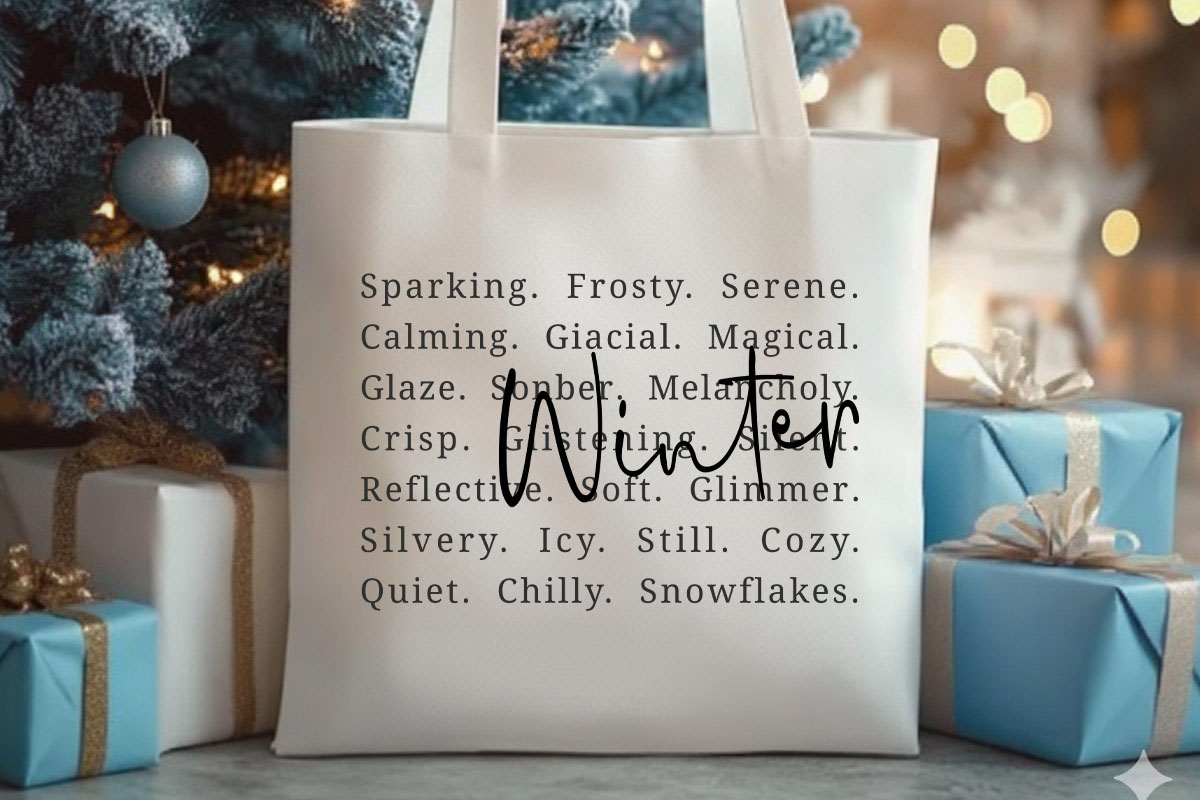 Winter SVG File for Cricut and Silhouette Tote Bag Mockup Image.jpg