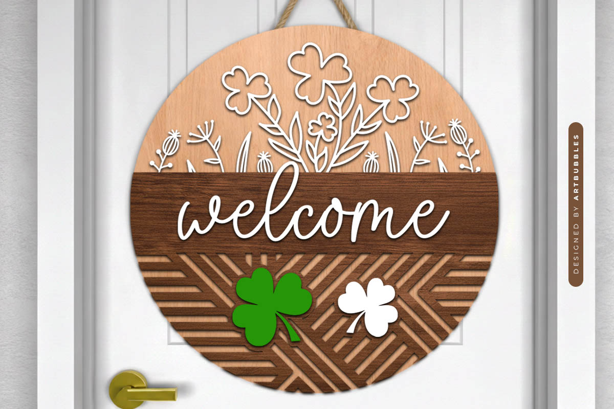 St Patrick's Day Door Hanger SVG Image.jpg