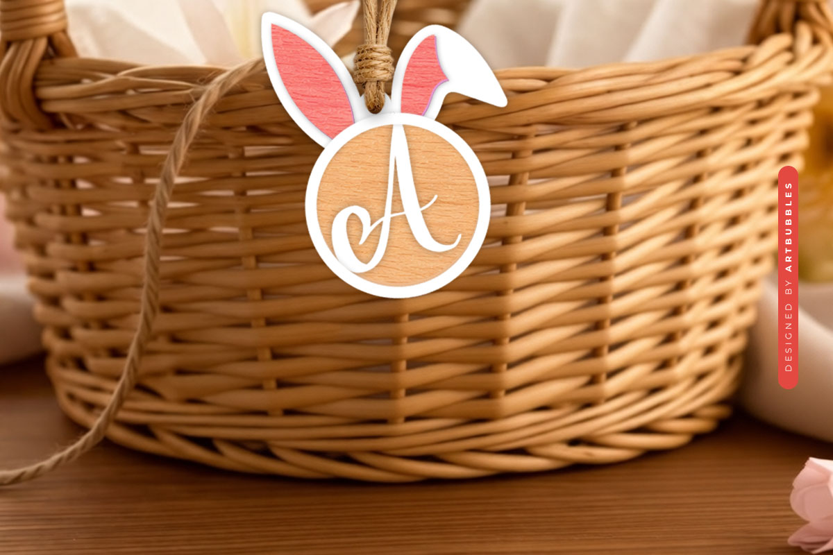 Custom Easter Bunny Basket Tag SVG Image.jpg