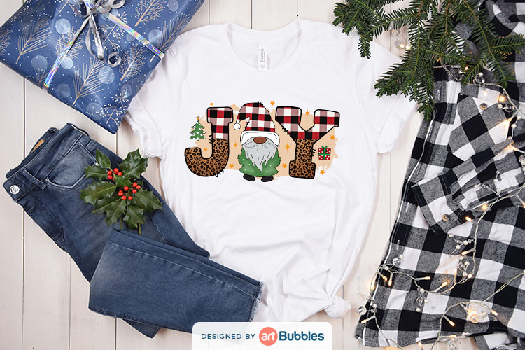 Joy PNG, Gnome Christmas Design, Sublimation Transfers Preview 03.jpg