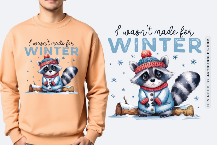 Funny I Wasn't Made for Winter Sublimation Image.jpg