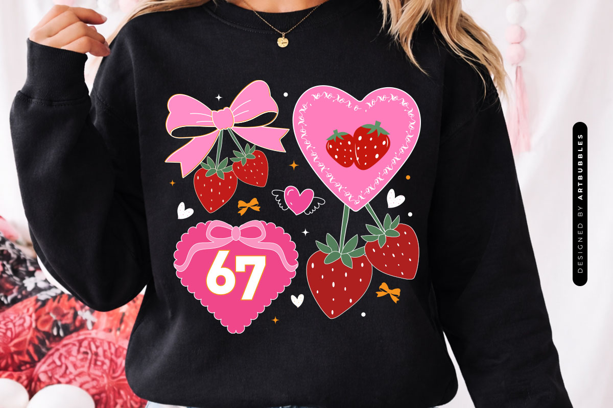 Coquette Strawberry Valentine 67 Sublimation Sweatshirt Mockup Image.jpg