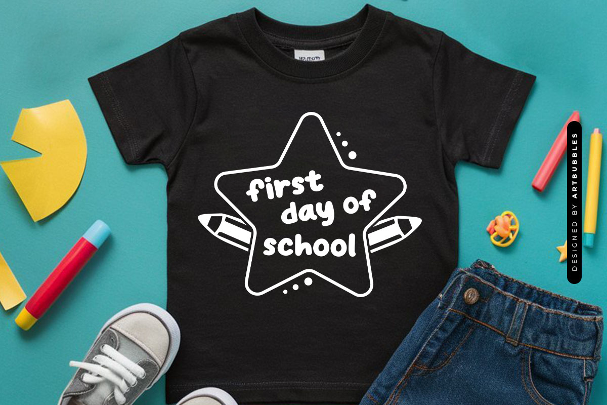 First Day of School SVG File Tshirt MockupImage.jpg