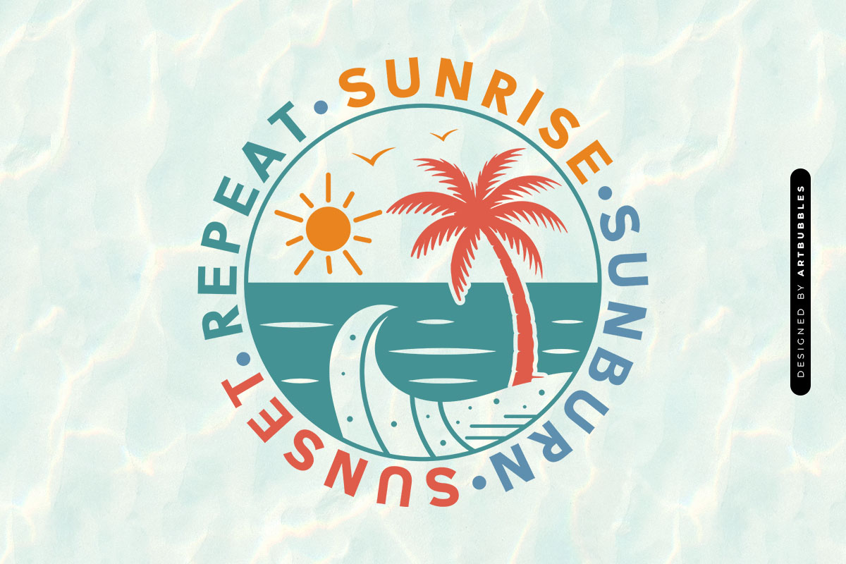 Sunrise Sunburn Sunset Repeat - Summer SVG Image.jpg