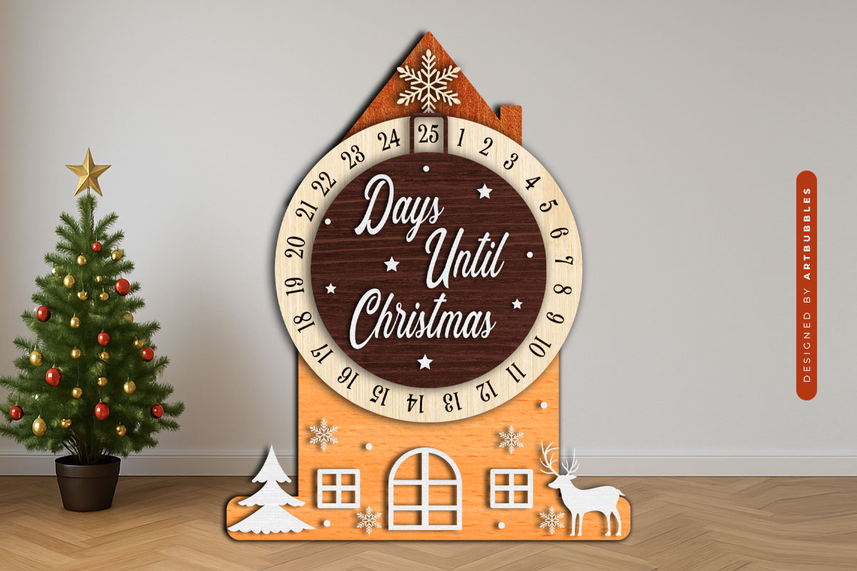 Days Until Christmas Countdown SVG PNG
