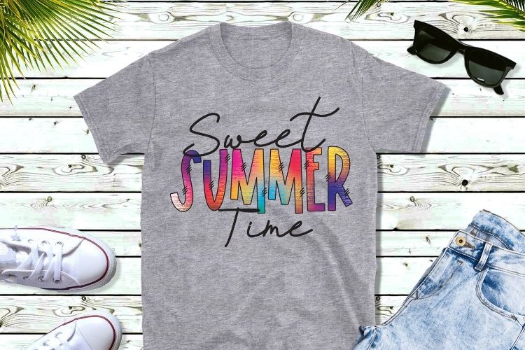 Sweet Summer Time PNG Sublimation Print Tshirt Mockup Image.jpg