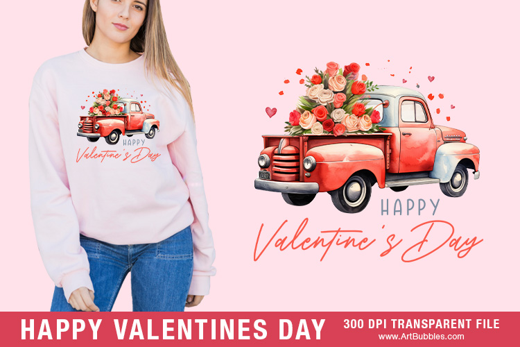 Sublimation Transfers - Happy Valentine's Day T Shirts