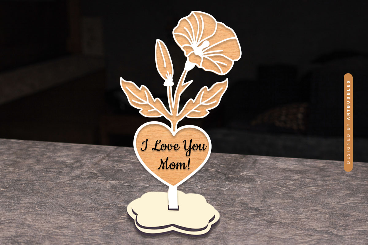 Mothers Day Stand Flower Laser Cut File SVG Image.jpg