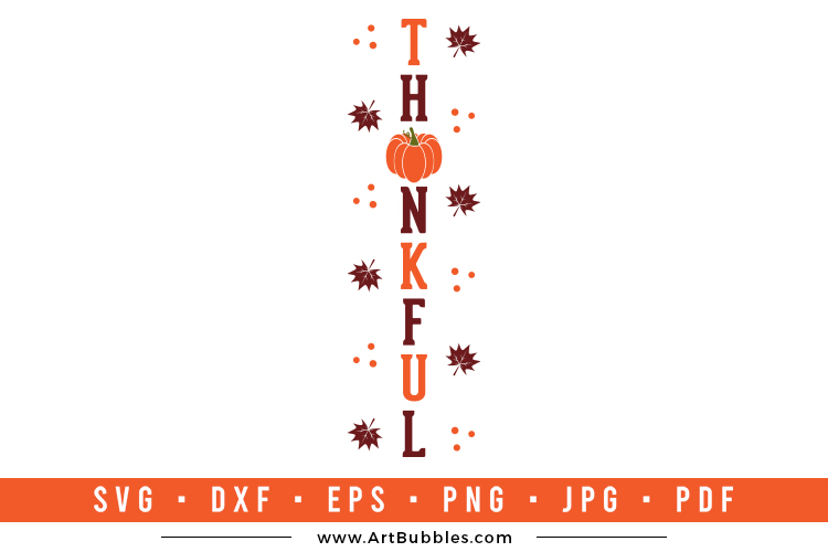 Thankful SVG | Thanksgiving Porch Sign SVG