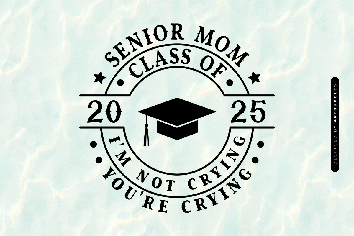 Senior Mom Class Of 2025 - Graduation Cap SVG Image.jpg