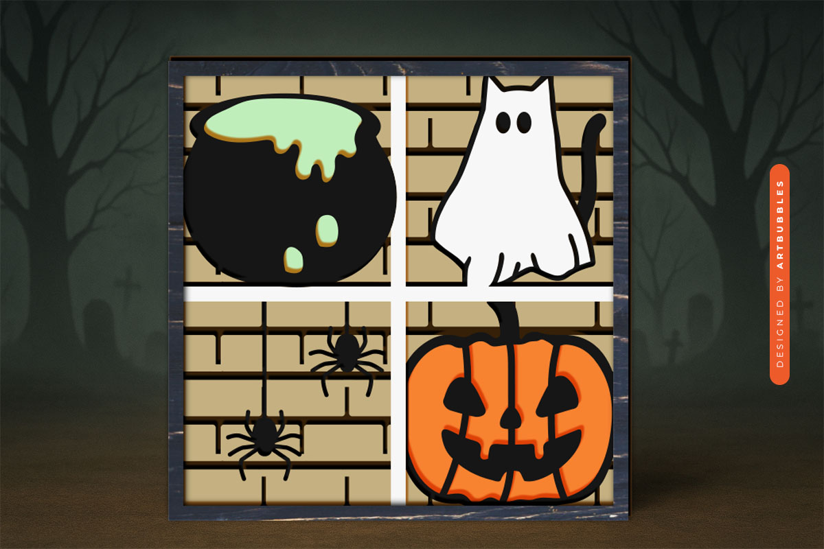 Layered Halloween Shadow Box SVG Cut File Image 3.jpg