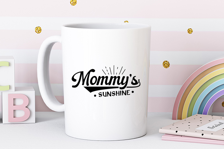 Mommy's Sunshine - Cute Baby SVG Cut File Mug Mockup Image.jpg
