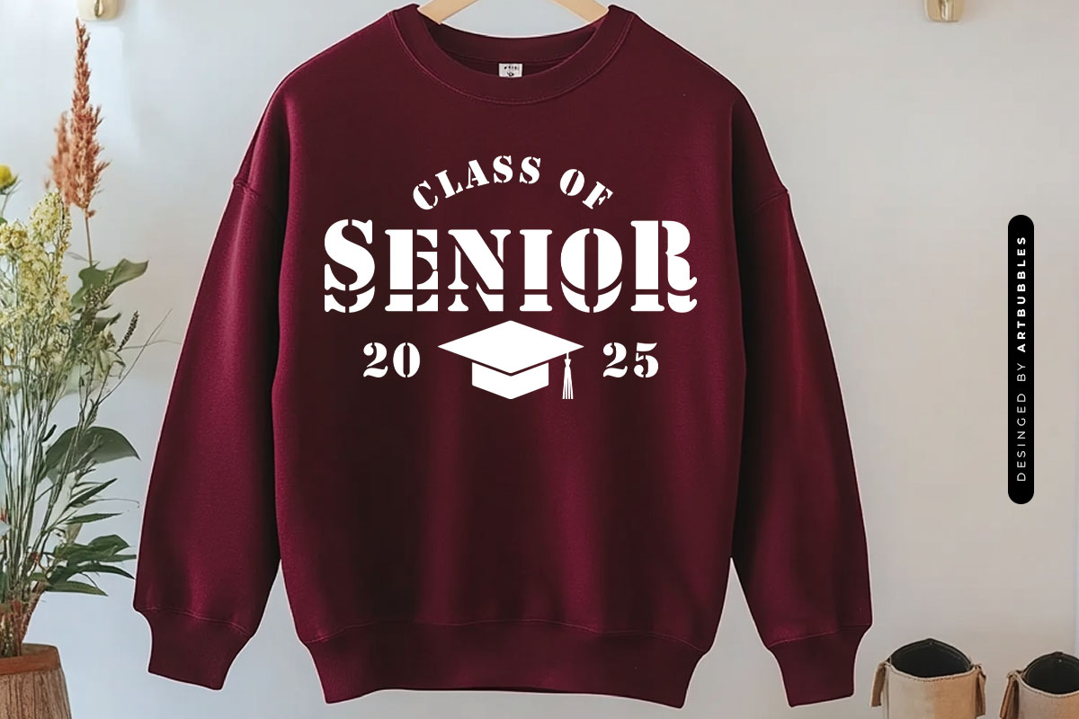 Class of Senior - Graduation Cap SVG Tshirt Mockup Image.jpg